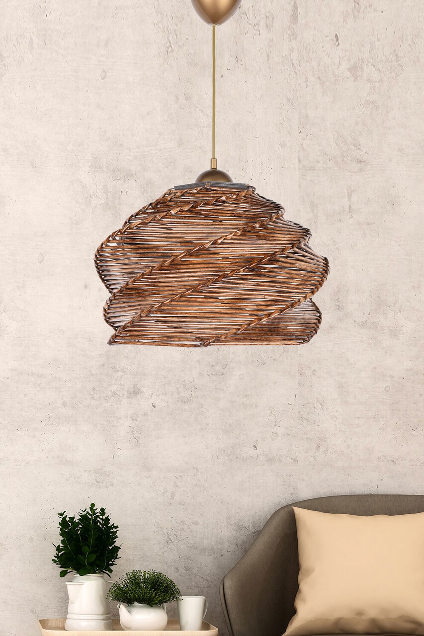 Lustra, Ruche - Antiquation, FullHouse, 32 x 32 x 65 cm, 1 x E27, 60W, aramiu antic - imagine 3